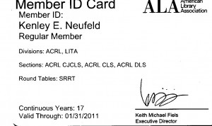 ALA Membership Card ALA Membership Card